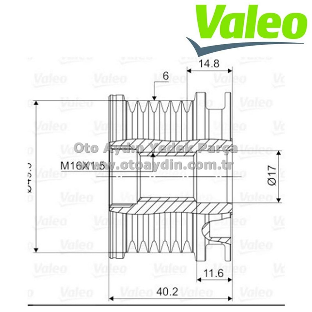 VOLKSWAGEN CRAFTER ŞARZ KASNAĞI CIRCIRLI 2.0 CKU EURO5 OAP7114 535012410 - VALEO 588016