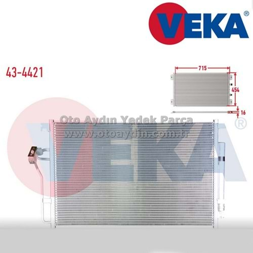 CRAFTER - SPRINTER KLİMA RADYATÖRÜ A9065000054 2E0820413 - VEKA 43-4421